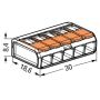 KOBLINGSKLEMME WAGO 221-415 5POL 25STK/PK