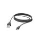 LADE-/SYNC KABEL HAMA MIKRO USB 3M SVART