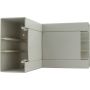 INNVENDIG HJØRNE REV 65X130 MM HVIT