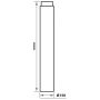 RETT RØR ADURO Ø150X1000MM