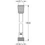 DUSJSLANGE GROHE COMFORT 1500 FLEXIBLE 1,5M KROM