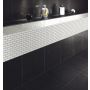 MOSAIKK BRICK BOND DIAMOND HVIT BLANK 4.8X2.3CM 5MM