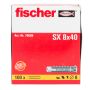NYLONSPLUGG FISCHER SX 8X40MM 100-PAKK