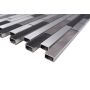 MOSAIKK AVANTGARDE ALUMINIUM SVART 4,8/9,8/14,8X1,5CM