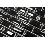MOSAIKK BRICK BOND DIAMOND SVART BLANK 4.8X2.3CM