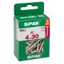 UNIVERSALSKRUE SPAX T-STAR PLUS WIROX 4CUT 4X30MM 60STK