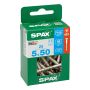 UNIVERSALSKRUE SPAX RUSTFRI A2 5X50MM