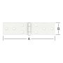 HENGSEL VORMANN STÅL 140X34MM HVIT