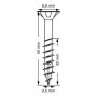 UNIVERSALSKRUE SPAX RUSTFRI A2 4,5X50MM 75 STK