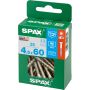 TRESKRUE SPAX RUSTFRI TFT 4,5X60MM 25STK
