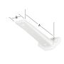 HYLLEKNEKT VORMANN  3F LINEÆR  HVIT 190MM