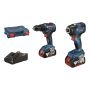VERKTØYPAKKE BOSCH PROFESSIONAL GDR/GSR 18V 2X4,0AH