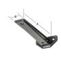 HYLLEKNEKT VORMANN 3F-LINEAR SVART 190 X 38 MM