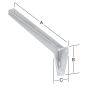 L-PROFIL VORMANN KONSOLL 480MM GALVANISERT