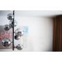 TAKLAMPE ANETA LIGHTNING MOLEKYL SVART/RØYK