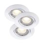 INNBYGGINGSSPOT NORDLUX TRITON SPOT 3STK  HVIT