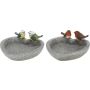 FUGLEBAD GARDENLIFE HJERTEFORMET MED 2 FUGLER PLAST 21,7X21,2X9,7 CM