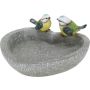 FUGLEBAD GARDENLIFE HJERTEFORMET MED 2 FUGLER PLAST 21,7X21,2X9,7 CM