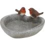 FUGLEBAD GARDENLIFE HJERTEFORMET MED 2 FUGLER PLAST 21,7X21,2X9,7 CM