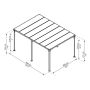 PAVILJONG CANOPIA MILANO  3X4M GRÅ