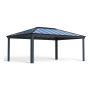 PAVILJONG CANOPIA DALLAS HARDTOP 4,2X6M GRÅ