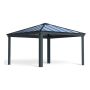 PAVILJONG CANOPIA DALLAS HARDTOP 4,2X4,2M GRÅ