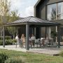 PAVILJONG CANOPIA DALLAS HARDTOP 4,2X4,2M GRÅ