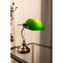 BORDLAMPE MARKSLÖJD BANKERS OKSID/GRØNN 25CM