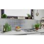 MOSAIKK SQUARE CRYSTAL SPARKLE WHITE 1,5X1,5CM