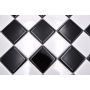 MOSAIKK KERAMIK BLACK/WHITE 4.8X4.8CM