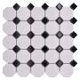 MOSAIKK OCTA WHITE MATT WITH BLACK GLOSSY OCTA G468