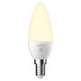 LYSPÆRE NORDLUX SMART E14 C35 2700 KELVIN 380 LUMEN HVIT