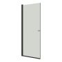 DUSJDØR SCANBAD FLEXI A100 KALRT GLASS 100CM SVART