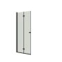 DUSJDØR FOLDEDØR H200*99 CM SORT/KLAR