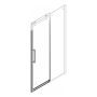 DUSJVEGG SCANBAD DELUXE SKYVEDØR 70CM KUN DØR