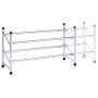 SKOHYLLE ZELLER 2 HYLLER KROM 64-117X23X36 CM