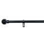 GARDINSTANG KIRSCH AURA SETT 160-300CM Ø19MM SVART