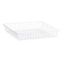 TRÅDKURV ELFA 527X527X85MM HVIT
