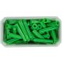 PLASTPLUGG ESSVE GRØNN 12X60MM 50-PAKNING