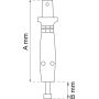 DØRHOLDER HABO 3934 SØLV 183MM