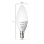 LYSPÆRE PHILIPS HUE B39 WCA E14 4W 2-PK