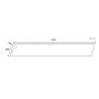 TAKLAMPE ECOLITE SPACE PANEL LED 120X30CM