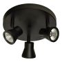 SPOTRONDELL ANETA LIGHTING PLUTO 3:A RUND LED DIMBAR SVART