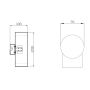 VEGGLAMPE ECOLITE INDI II ANTRACIT
