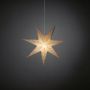 ADVENTSSTJERNE KONSTSMIDE 7-UDDIG 60CM SØLV
