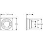OVERGANGSSTYKKE FLEXIT HVIT Ø100/125/150 MM