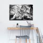 PLAKAT REINDERS SVART HVIT TIGER 61x91,5CM 010