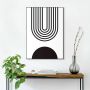 DEKORBILDE REINDERS SLIM RAMME ABSTRAKT SVART 50X70CM