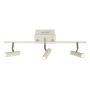 TAKSPOT ANETA ARTIC RAK 3-LYS HVIT 3 X 6W LED