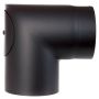 RØKRØR KNE TOLMER SVART Ø125X90° 2,0M/L